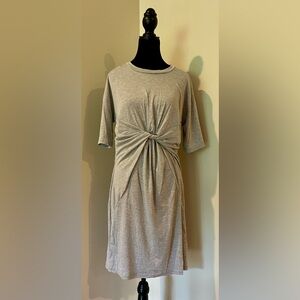 Pinch Gray Knotted t-shirt Dress sz medium